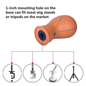 COMMGOAL universal 1-inch mounting hole fits most stands.