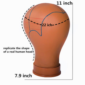 COMMGOAL wig head markings speed up styling and accuracy.