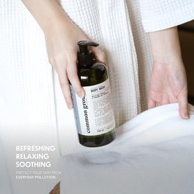 COMMON GROUND non-toxic body wash free from SLS and parabens.