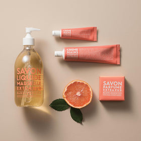 Close-up of rich lather from La Compagnie de Provence extra pure soap