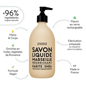 La Compagnie de Provence Shea Butter ingredients close-up for nourishing care.