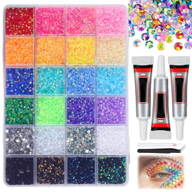 Compensai colorful rhinestone kit for nail art collection sparks creative sparkle and precise placement.