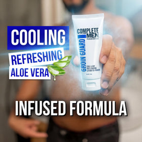 Complete For Men non-greasy formula drying into powder finish for all-day freshness.