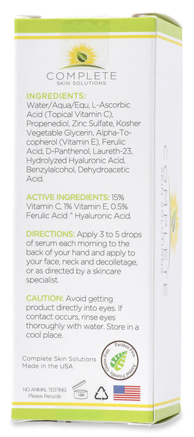 Complete Skin Solutions hyaluronic acid serum essence providing hydration for skin.