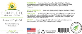 Texture of Complete Skin Solutions Phyto Gel Serum appears lightweight and non-greasy for layering.