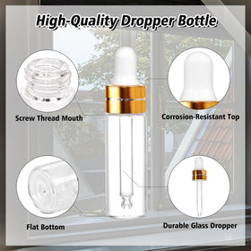 Comrzor set includes two plastic droppers for precise dispensing and refills.
