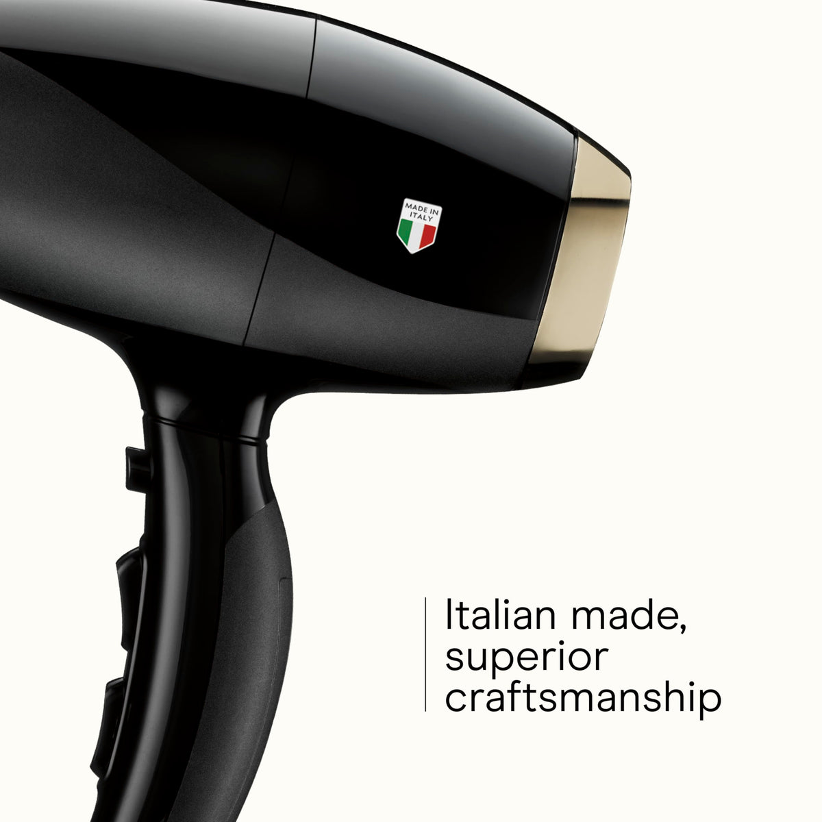 ArteBella Italian AC motor powers ultra-fast drying and salon-like results.