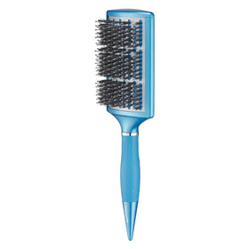Conair BaBylissPRO Nano Titanium curved paddle brush front view for faster, smoother blowouts.