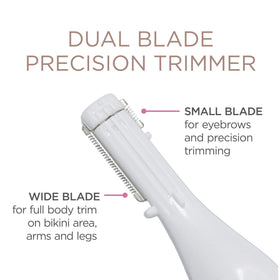 Conair eyebrow trimming with small blade for precise shaping.