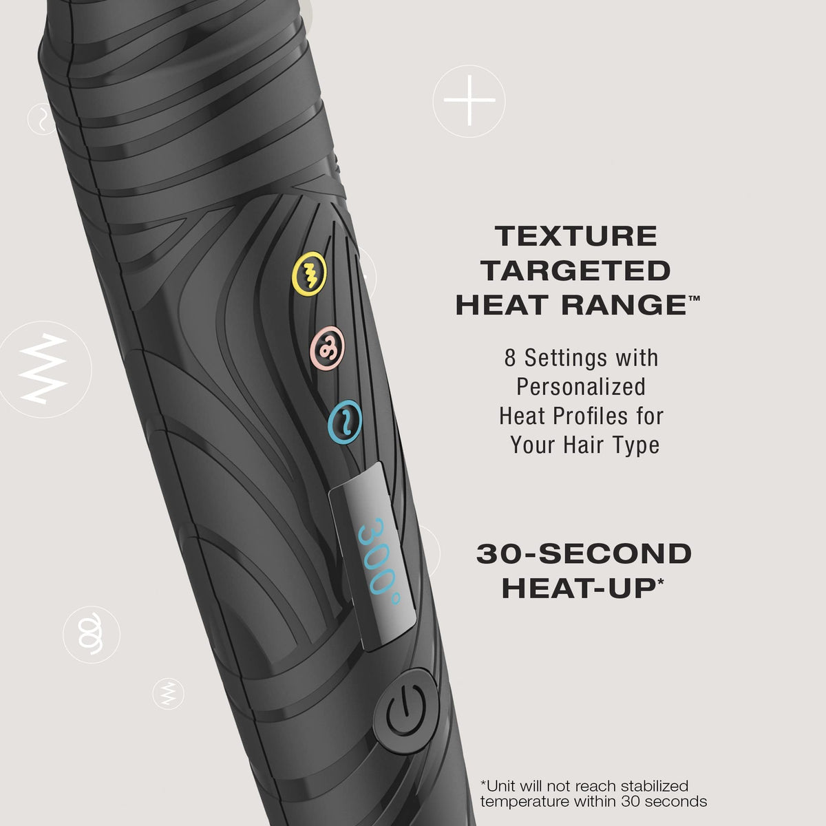 Conair Curl Collective one-inch barrel creates balanced curls and soft waves.