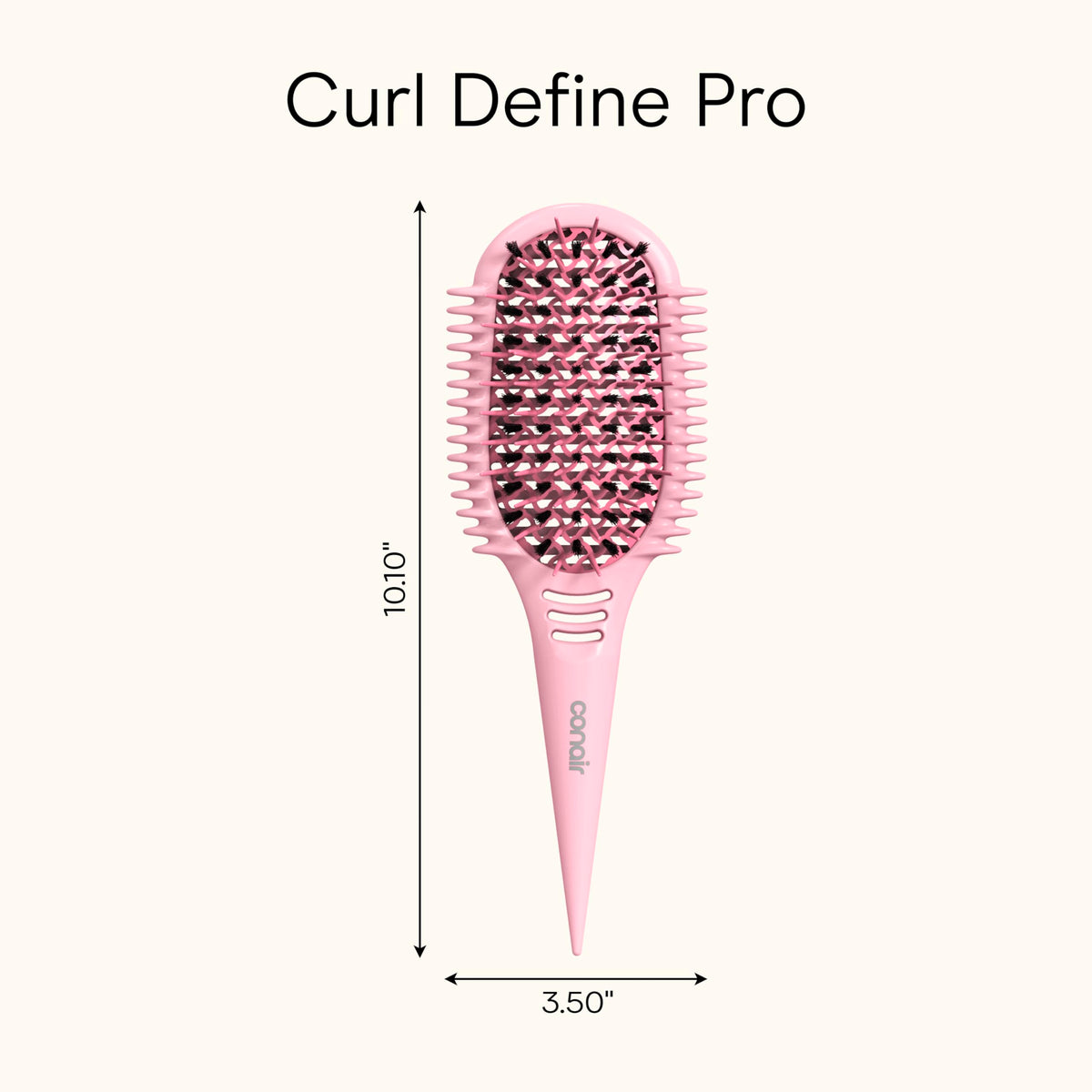 Conair Curl Define Pro reduces frizz and boosts shine on damp hair.