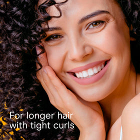 Conair Curl Define Pro sectioning handle eases parting and shaping curls.