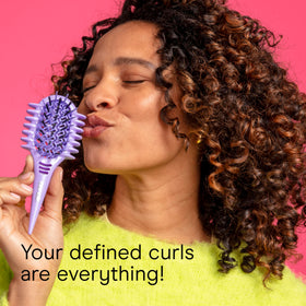 Conair Curl Define Pro Mini Detangler Brush compact travel size for easy styling anywhere