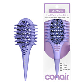 Conair Curl Define Pro Mini Detangler Brush glides through loose curls for smooth detangling
