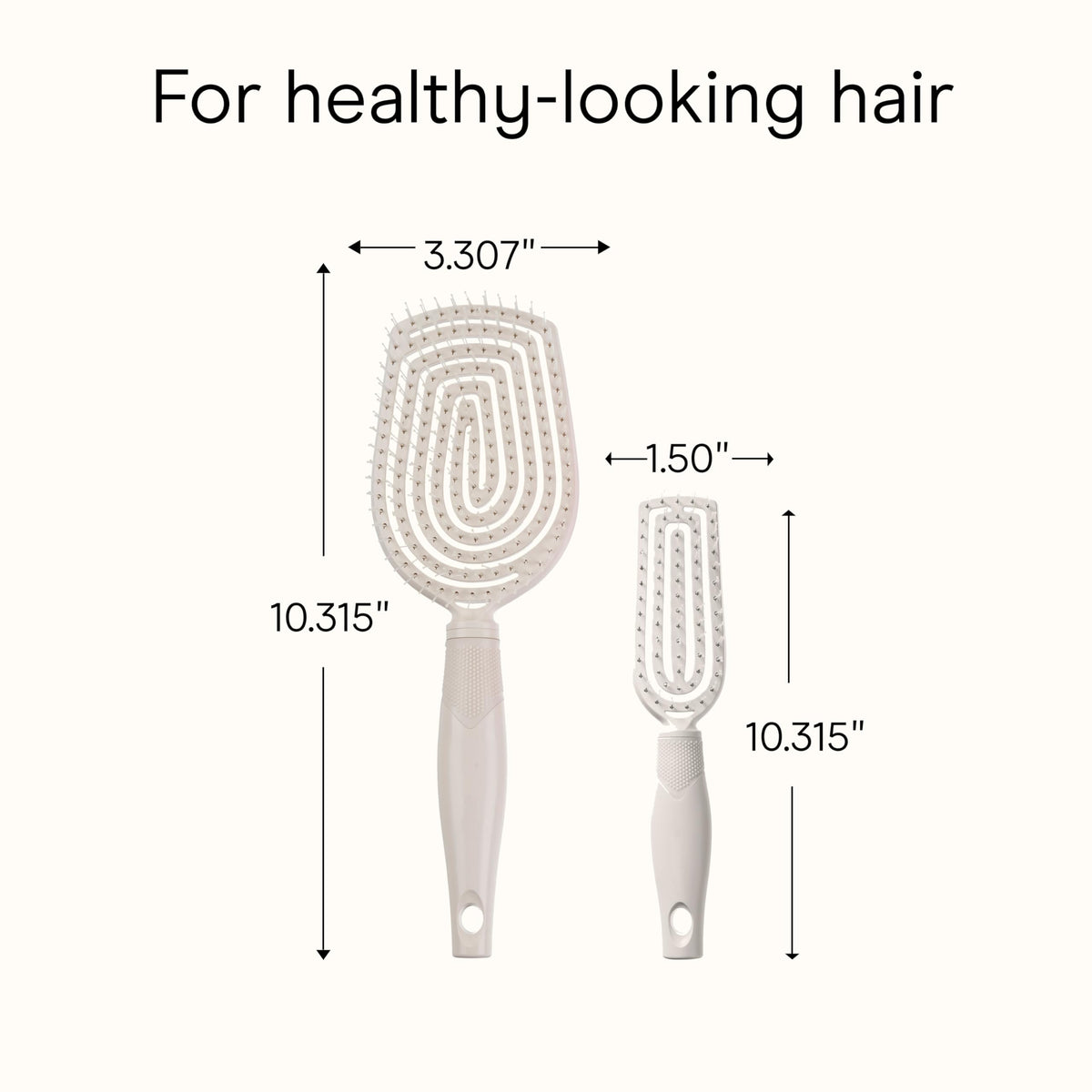 Conair Eco-friendly 85% post-consumer recycled plastic construction in Grey Luxe