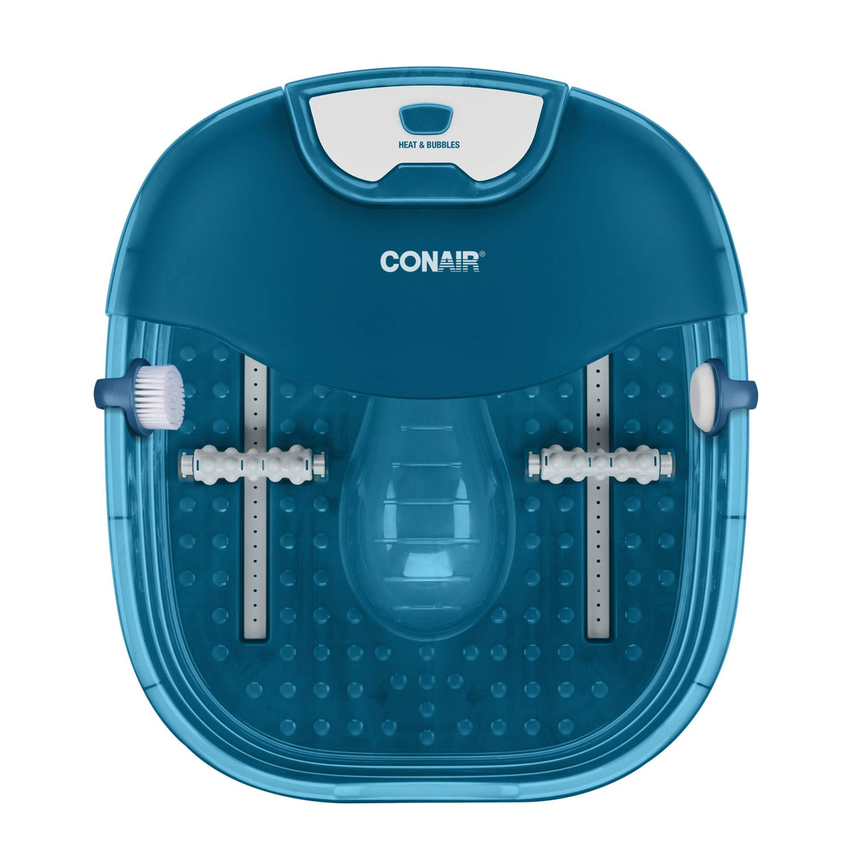 Conair Heat Sense technology warms water quickly for comfort.