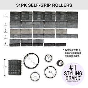 Conair Heatless Curlers in use overnight for effortless waves.