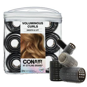 Conair Heatless Curlers 31-count rollers neatly arranged for easy styling.