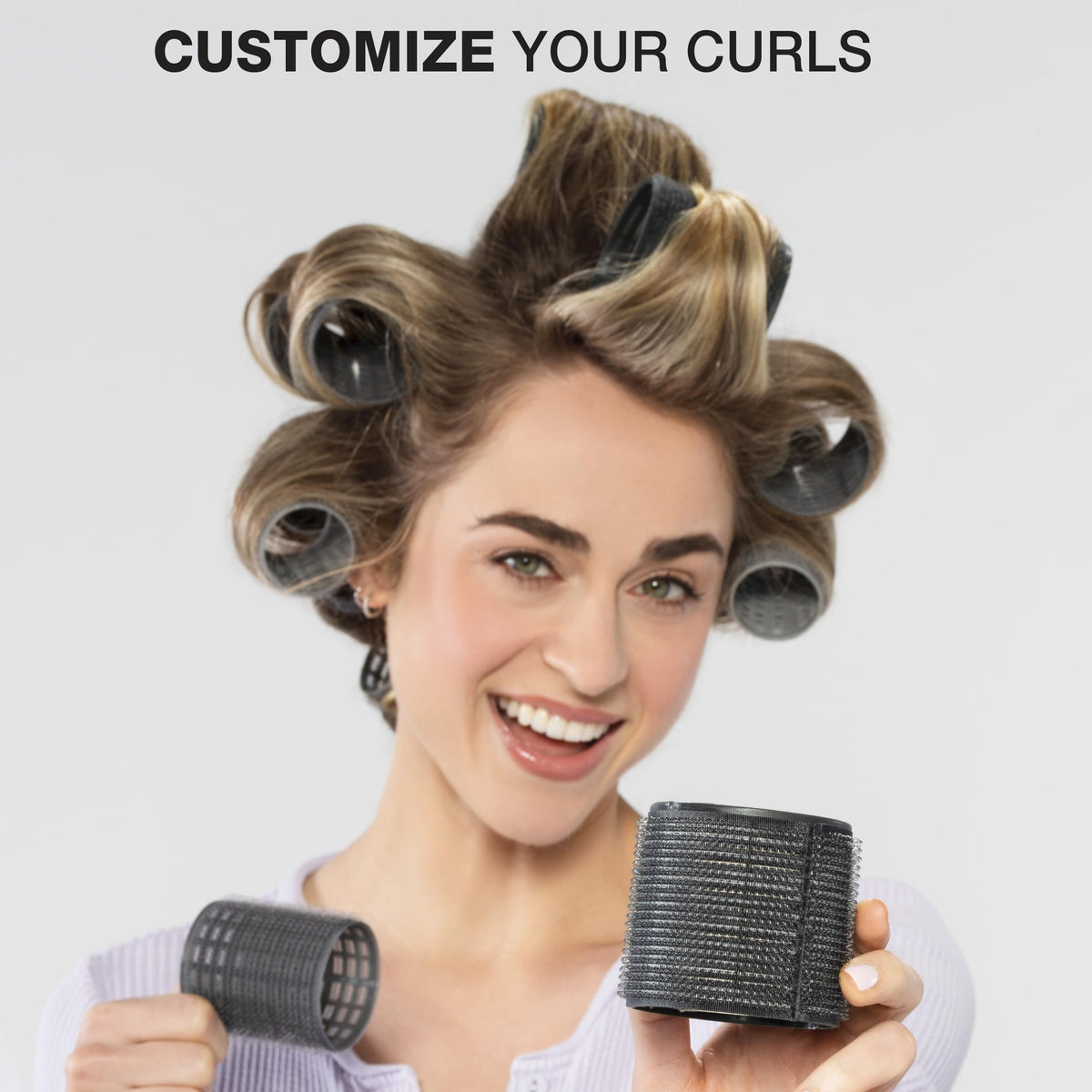 Conair Heatless Curlers storage case keeping your rollers organized while traveling.