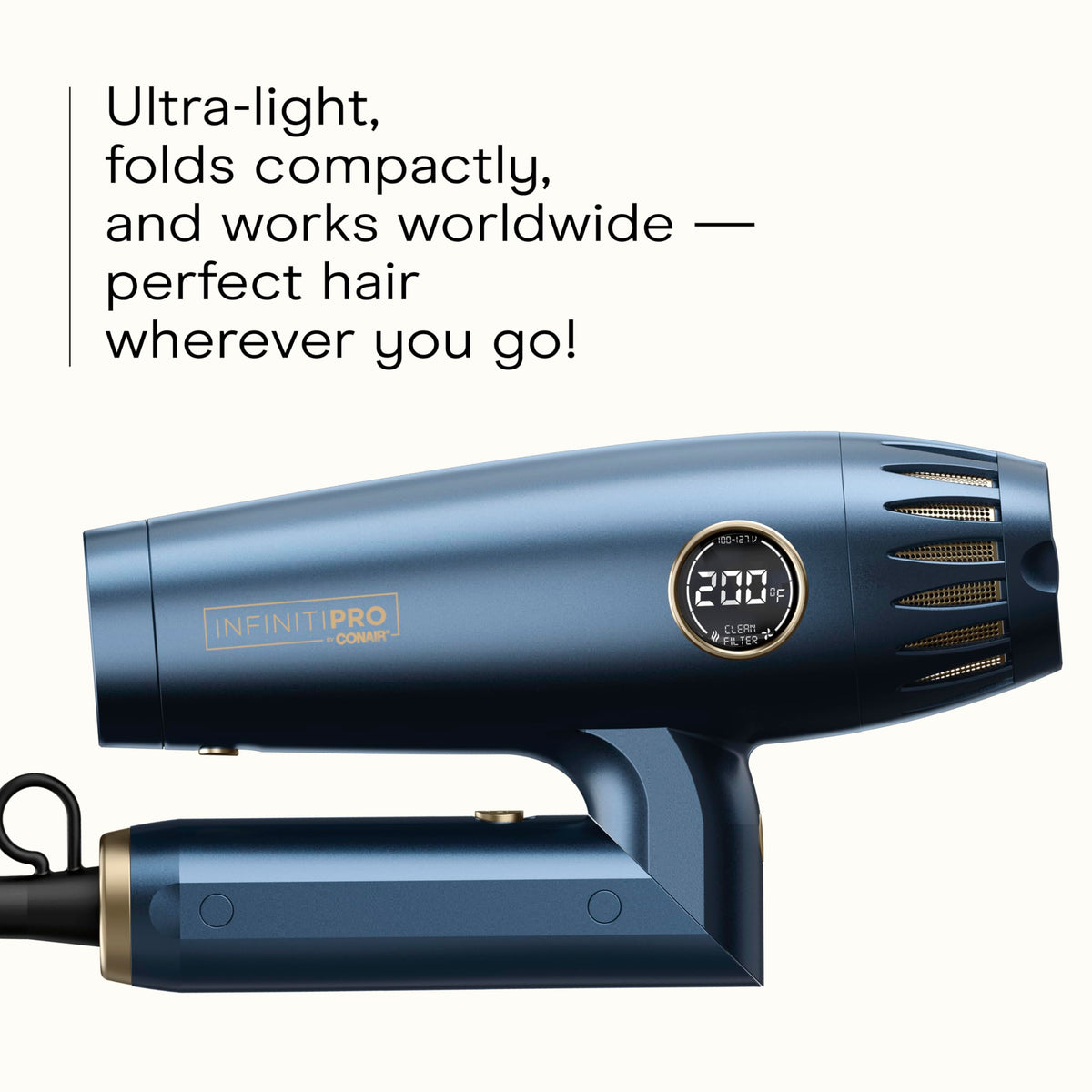 Conair Infiniti PRO 2.0 back view highlighting compact design