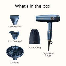 Conair Infiniti PRO 2.0 in use curling with diffuser for defined curls