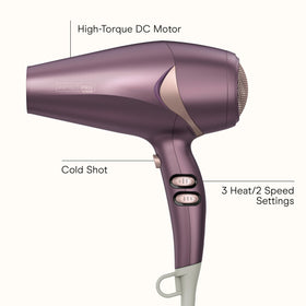 Conair Infiniti Pro dryer with concentrator for sleek, straight blowouts.