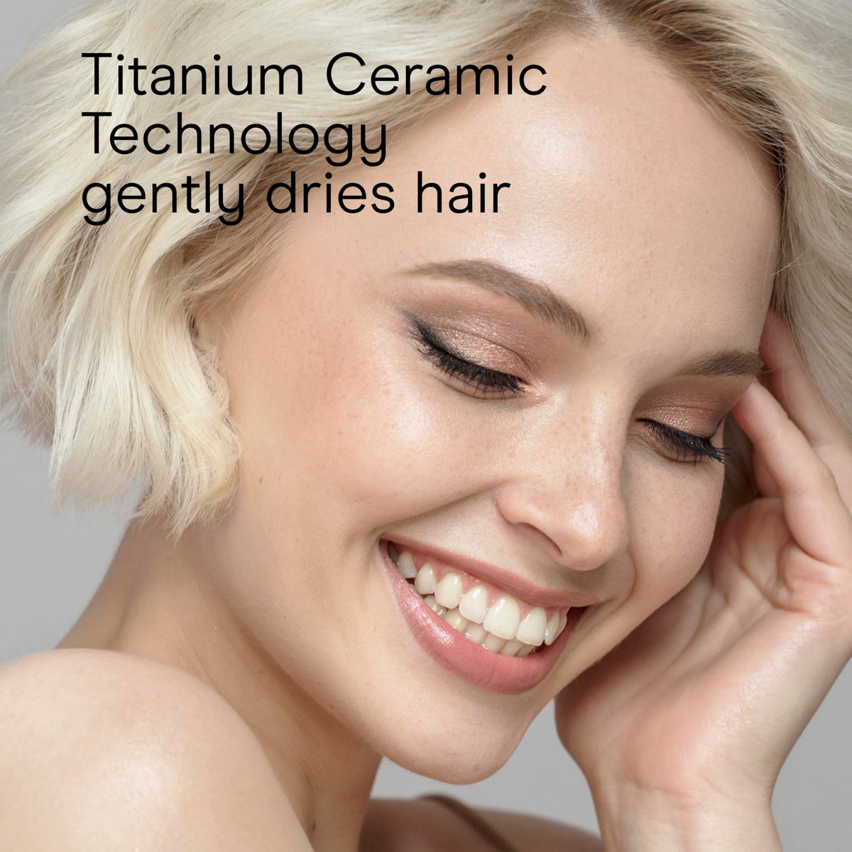 Concentrator attachment aiding sleek, precise styling.