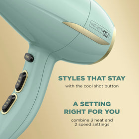 Conair InfinitiPRO ergonomic handle design for comfortable styling