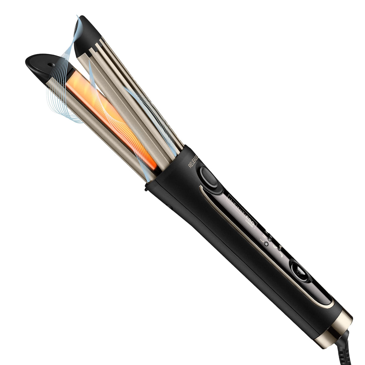 Conair InfinitiPRO Cool Air Styler barrel for smooth, lasting curls at home
