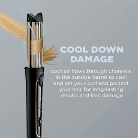 Conair InfinitiPRO Cool Air Styler outer channels cooling curls for defined waves