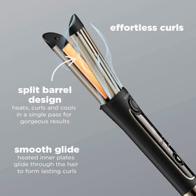 Conair InfinitiPRO Quartz ceramic-coated plates glide smoothly with minimal tugging