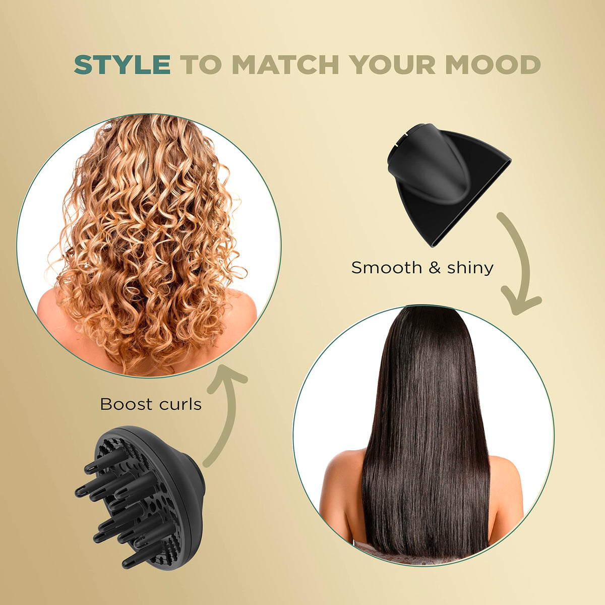 Conair InfinitiPRO with 3 heat and 2 speed settings for tailored styling