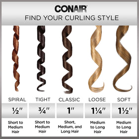 Conair INFINITIPRO Frizz Free curling iron creates shiny defined curls with frizz control.