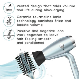 Conair InfinitiPro SmoothWrap ions balance for frizz reduction and added volume
