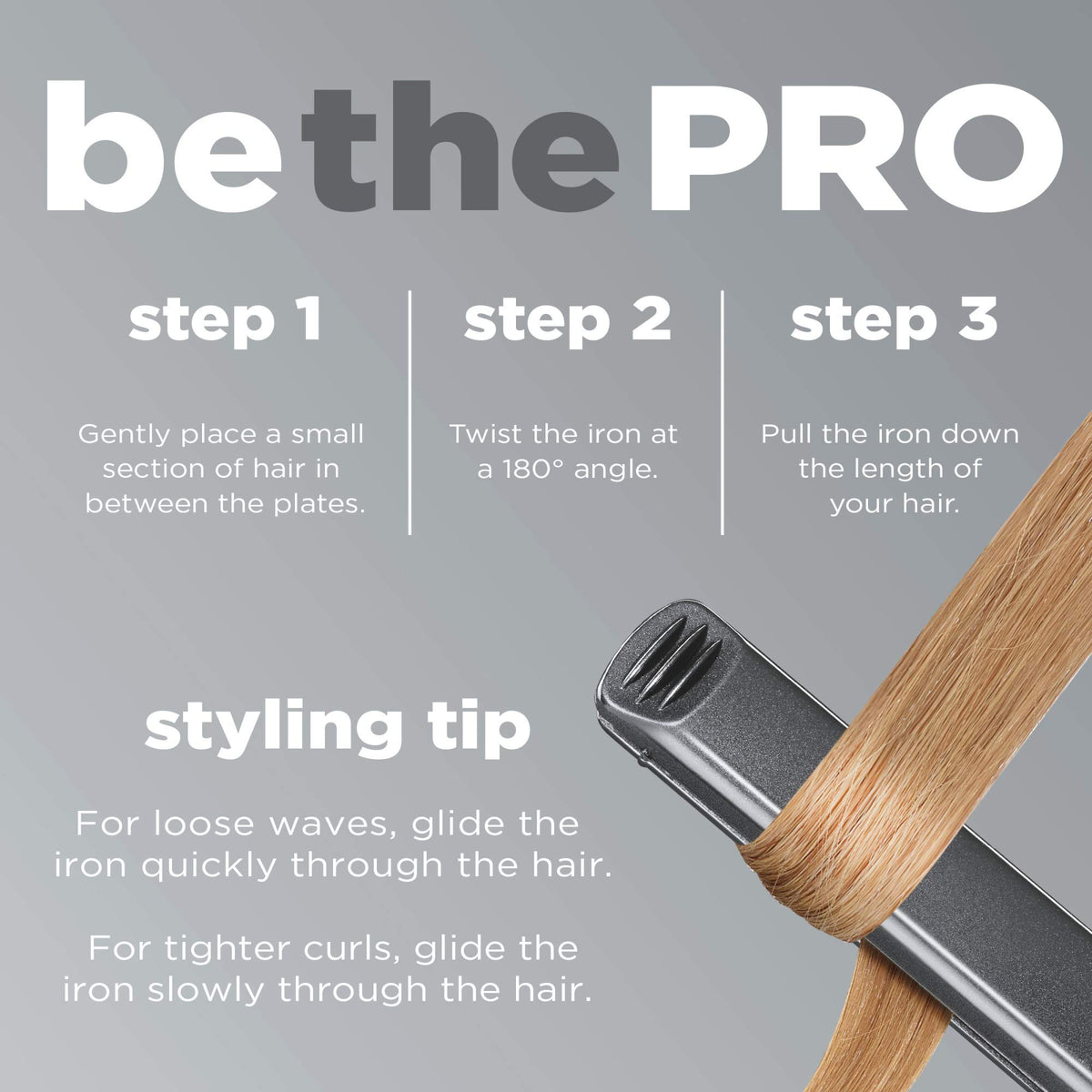 Conair Infinitipro teal flat iron on bathroom counter ready to style