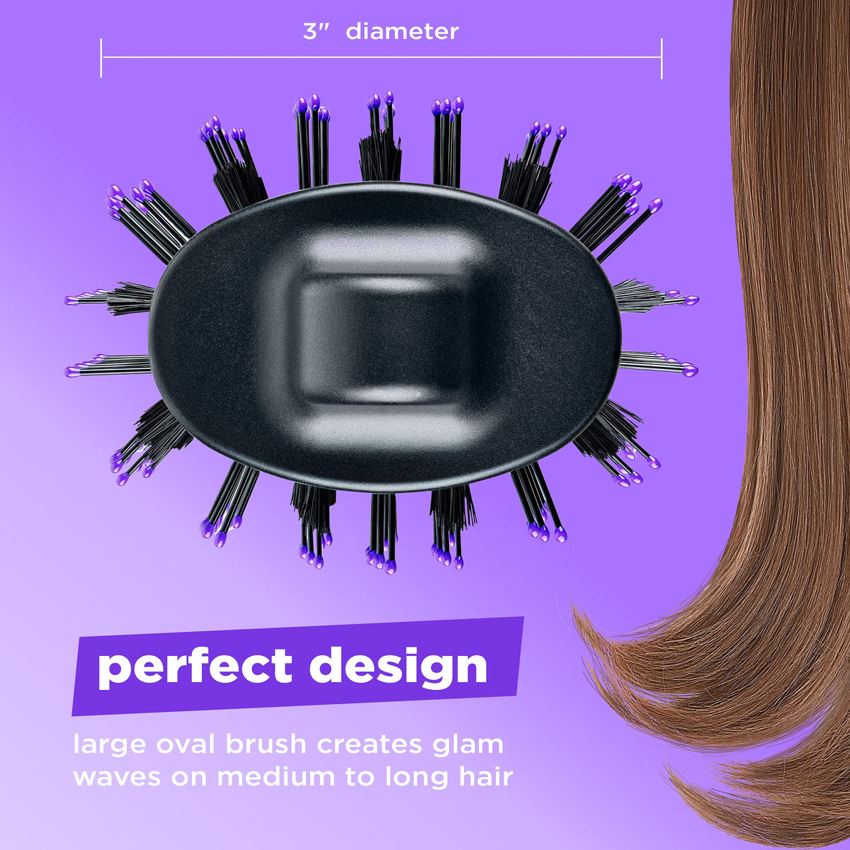 Conair Knot Dr. All-In-One oval dryer brush featuring ionic generator to reduce frizz