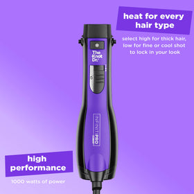 Conair Knot Dr. All-In-One oval dryer brush with volume pik attachment for root lift