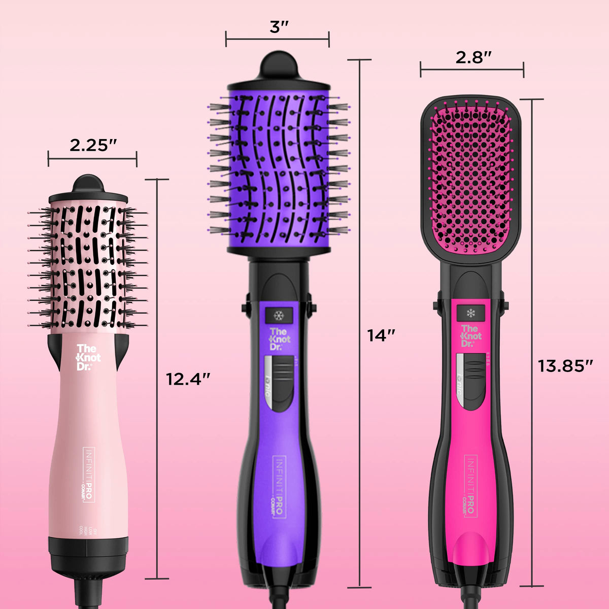 Conair Knot Dr. travel-compact-design fits in a bag for on-the-go styling.