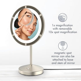 Conair makeup mirror with cooling fan for comfortable grooming sessions