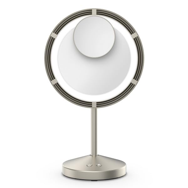 Conair LED-lit makeup mirror with face-illumination for precise makeup application and even lighting