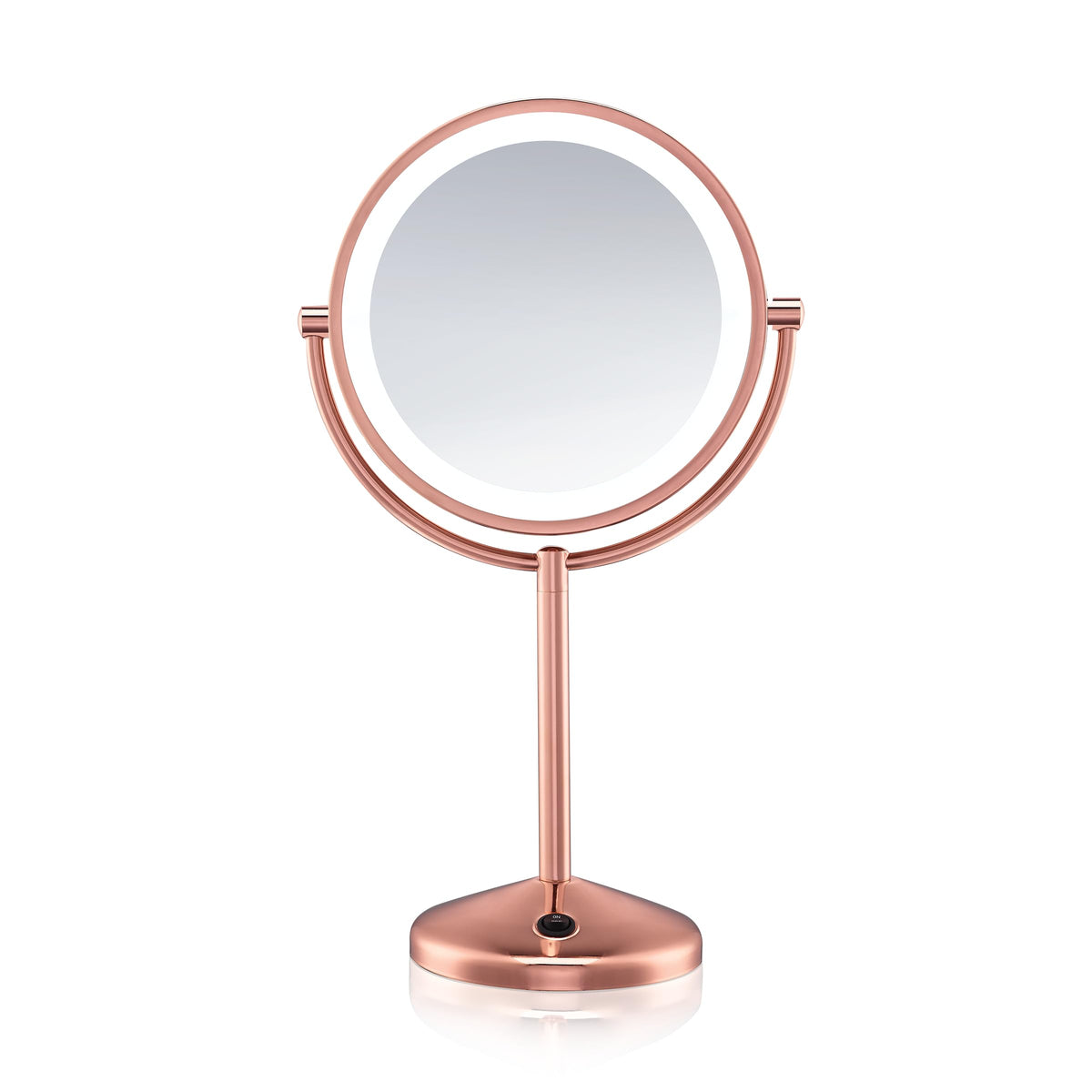 Conair lighted makeup mirror with LED in rose gold for bright illumination
