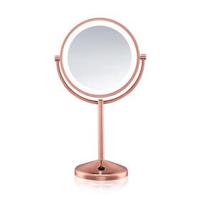 Conair lighted makeup mirror with LED in rose gold for bright illumination