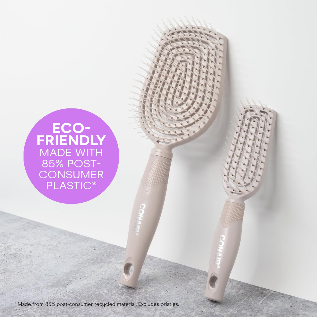 Conair Wet or Dry brush use with durable bristles that stay intact