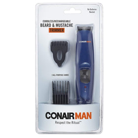 ConairMAN cordless rechargeable design for grooming anywhere