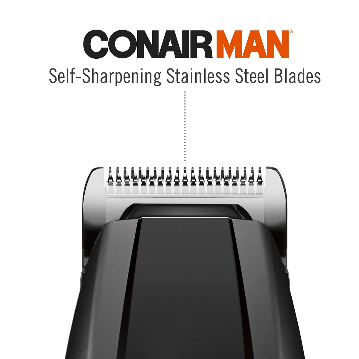 ConairMAN GMT175N three jawline combs yield tailored edge.