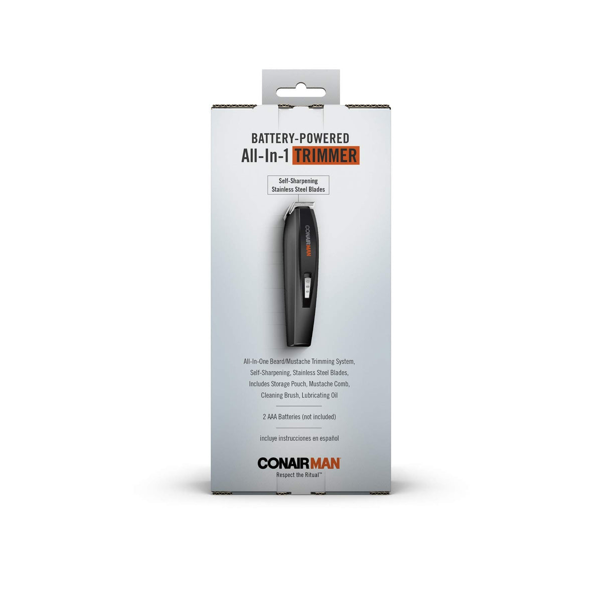 ConairMAN GMT175N battery-powered design offers cordless grooming.