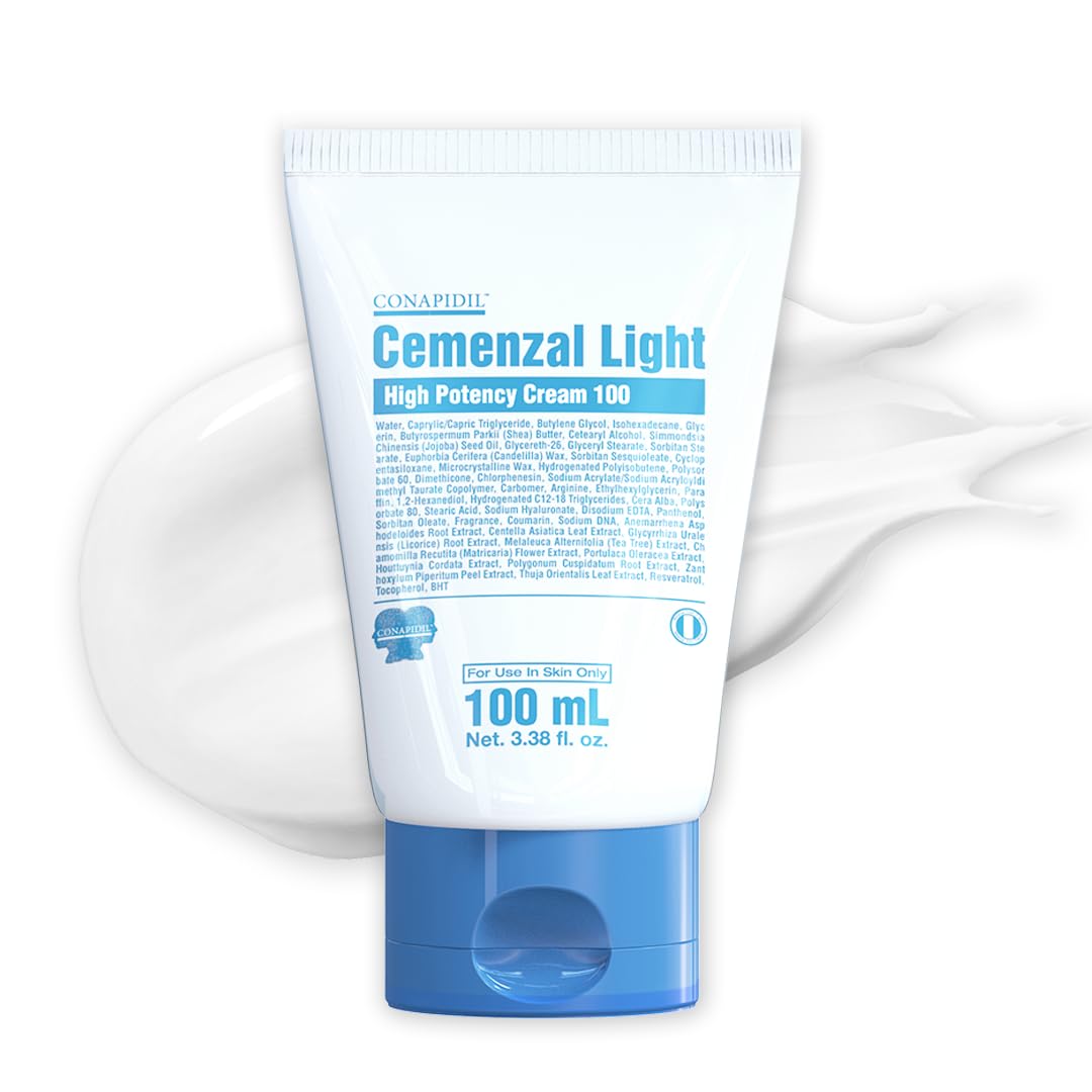 CONAPIDIL Cemenzal Light bottle close-up for sensitive skin care