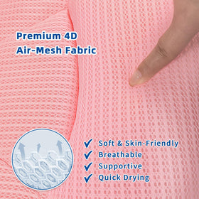 CONBELLA 4D air mesh bath pillow with breathable comfort