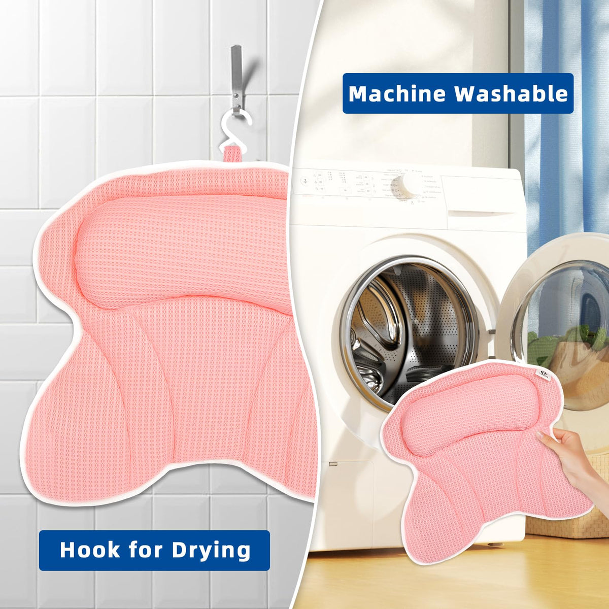 CONBELLA pillow with hooks for easy drying and storage