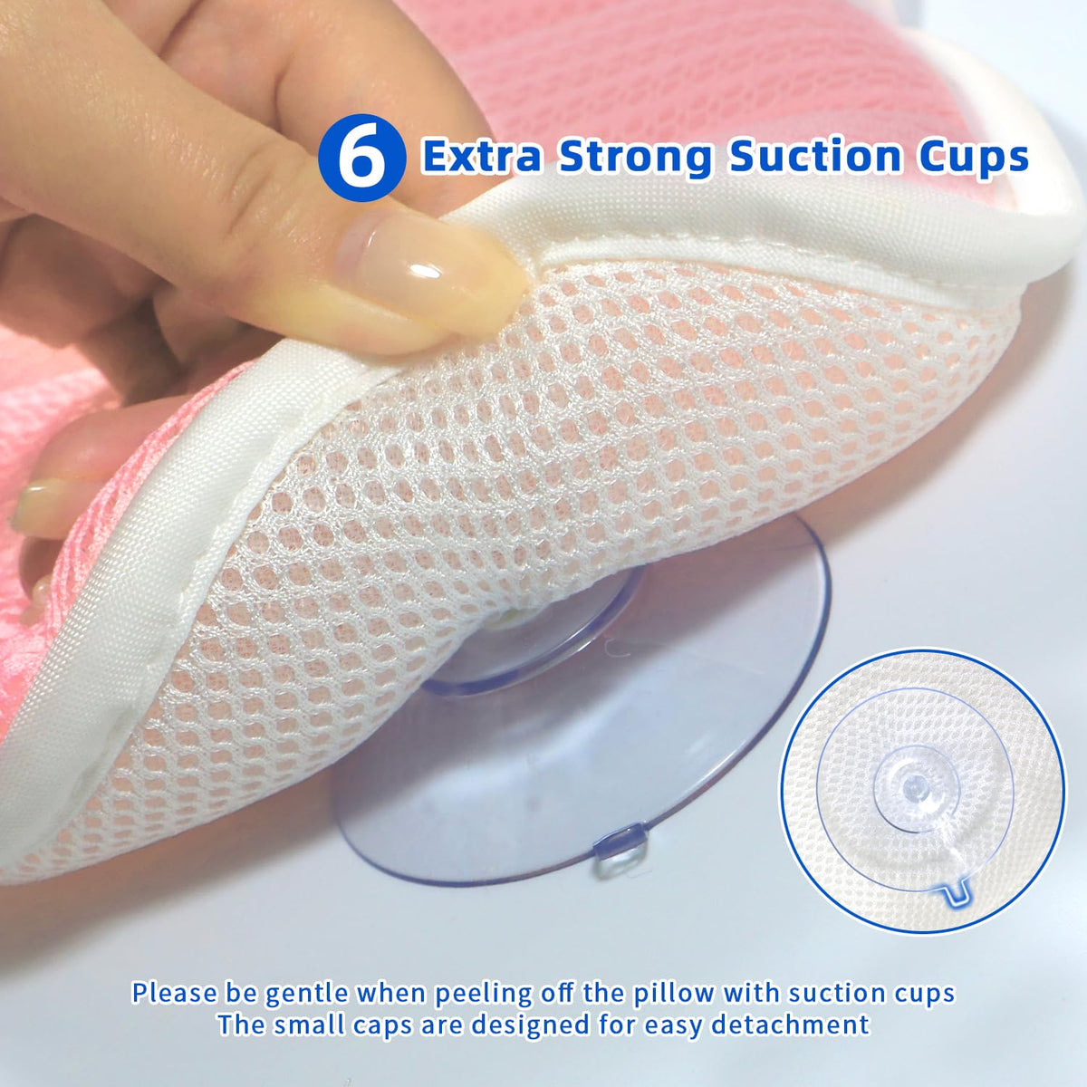 CONBELLA bath pillow dries quickly after use, keeping hair dry